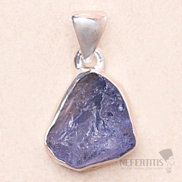 Tanzanite raw pendant silver Ag 925 LOT134