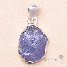 Tanzanite raw pendant silver Ag 925 LOT135