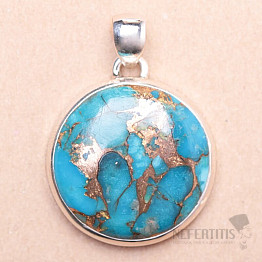 Turquoise silver pendant Ag 925 P1355