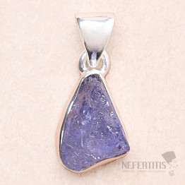 Tanzanite raw pendant silver Ag 925 LOT143