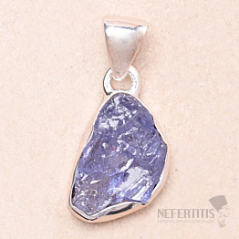 Tanzanite raw pendant silver Ag 925 LOT144