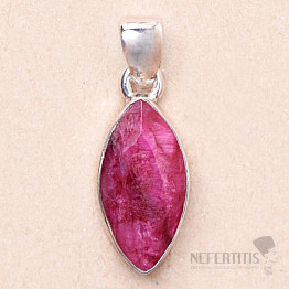 Indian ruby - modified pendant silver Ag 925 P1499