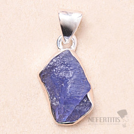 Tanzanite raw pendant silver Ag 925 LOT151