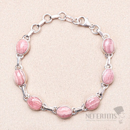 Rhodochrosite bracelet silver Ag 925 B159