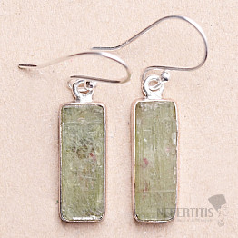 Green Kyanite earrings silver Ag 925 E173