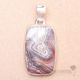 Agate lacy Laguna Lace pendant silver Ag 925 P1769