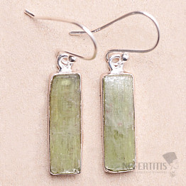 Green Kyanite earrings silver Ag 925 E180