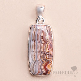 Agate lacy Laguna Lace pendant silver Ag 925 P1915