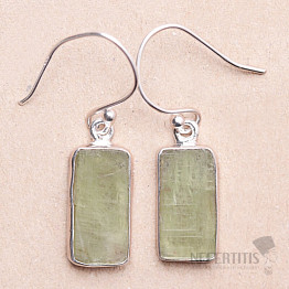 Green Kyanite earrings silver Ag 925 E203