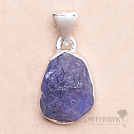 Tanzanite raw pendant silver Ag 925 LOT204