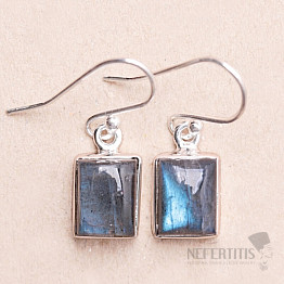 Labradorite rainbow earrings silver Ag 925 E209