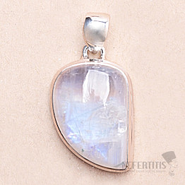 Moonstone rainbow pendant silver Ag 925 P2152