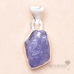 Tanzanite raw pendant silver Ag 925 LOT221