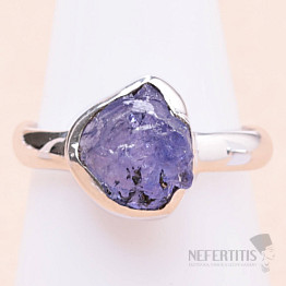 Tanzanite raw ring silver Ag 925 LOT236