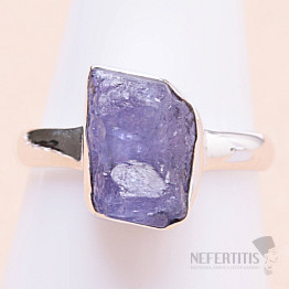 Tanzanite raw ring silver Ag 925 LOT238