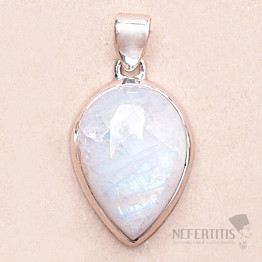 Moonstone rainbow pendant silver Ag 925 P2395