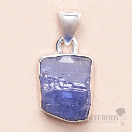 Tanzanite raw pendant silver Ag 925 LOT247