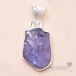 Tanzanite raw pendant silver Ag 925 LOT250