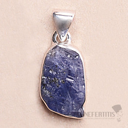 Tanzanite raw pendant silver Ag 925 LOT253