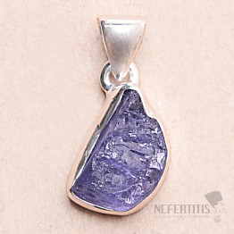 Tanzanite raw pendant silver Ag 925 LOT254