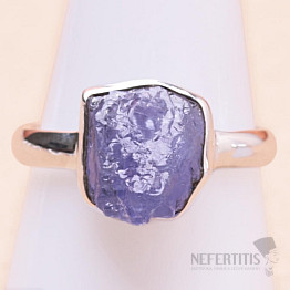 Tanzanite raw ring silver Ag 925 LOT254