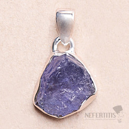 Tanzanite raw pendant silver Ag 925 LOT255