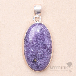 Lepidolite pendant silver Ag 925 P256