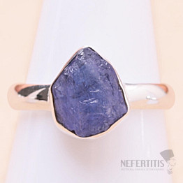 Tanzanite raw ring silver Ag 925 LOT258