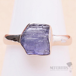 Tanzanite raw ring silver Ag 925 LOT263