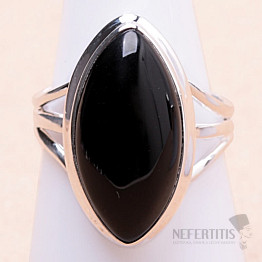 Onyx prsten stříbro Ag 925 R2647