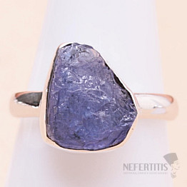 Tanzanite raw ring silver Ag 925 LOT266