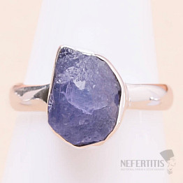 Tanzanite raw ring silver Ag 925 LOT270