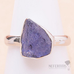 Tanzanite raw ring silver Ag 925 LOT274