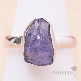 Tanzanite raw ring silver Ag 925 LOT275