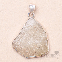 Libyan desert glass pendant silver Ag 925 P276