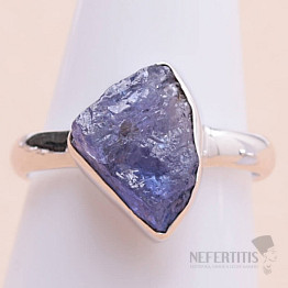 Tanzanite raw ring silver Ag 925 LOT276