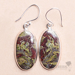 Dragon stone earrings silver Ag 925 E287