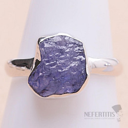 Tanzanite raw ring silver Ag 925 LOT292