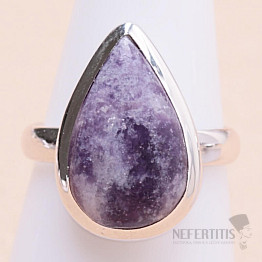 Lepidolite ring silver Ag 925 R294