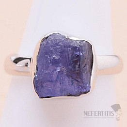 Tanzanite raw ring silver Ag 925 LOT299