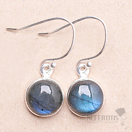 Labradorite rainbow earrings silver Ag 925 E300