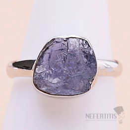 Tanzanite raw ring silver Ag 925 LOT301