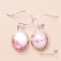 Cinnabar earrings silver Ag 925 E305