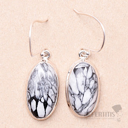 Pinolit earrings silver Ag 925 E31