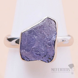 Tanzanite raw ring silver Ag 925 LOT311