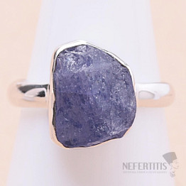 Tanzanite raw ring silver Ag 925 LOT312