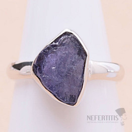 Tanzanite raw ring silver Ag 925 LOT317