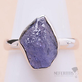 Tanzanite raw ring silver Ag 925 LOT323