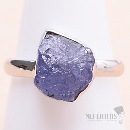 Tanzanite raw ring silver Ag 925 LOT332