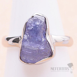 Tanzanite raw ring silver Ag 925 LOT333